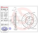 Brembo Bremsscheibe 09.8840.1X Brembo Bremsscheibe 09.8840.1X