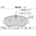 Valeo Bremsbelagsatz 598793 Valeo Bremsbelagsatz 598793