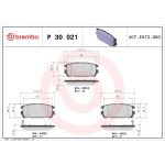 BREMBO Bremsklötze HA P 30 021 BREMBO Bremsklötze HA P 30 021