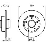 Bosch Bremsscheibe Hinterachse 0 986 479 144 Bosch Bremsscheibe Hinterachse 0 986 479 144