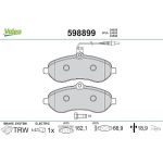 Valeo Bremsbelagsatz 598899 Valeo Bremsbelagsatz 598899