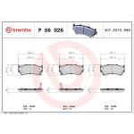 BREMBO Bremsklötze VA P 56 026 BREMBO Bremsklötze VA P 56 026