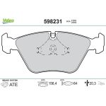 Valeo Bremsbelagsatz 598231 Valeo Bremsbelagsatz 598231