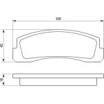 Bosch Bremsbelagsatz 0 986 466 601 Bosch Bremsbelagsatz 0 986 466 601