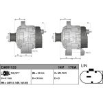 DENSO Generator DAN1133 DENSO Generator DAN1133