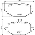 BREMBO Bremsklötze HA P 50 172 BREMBO Bremsklötze HA P 50 172