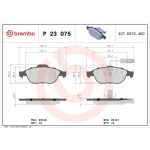 BREMBO Bremsklötze VA P 23 075 BREMBO Bremsklötze VA P 23 075