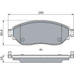 Bosch Bremsbelagsatz Premium 0 986 494 741