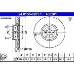 ATE Bremsscheibe Toyota Vorderachse Lexus Gs 2.0-4.6 05- Le 24.0130-0201.1 ATE Bremsscheibe Toyota Vorderachse Lexus Gs 2.0-4.6 05- Le 24.0130-0201.1