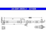 ATE Bremsschlauch 24.5281-0655.3 ATE Bremsschlauch 24.5281-0655.3