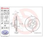 72 481 001 Bremsscheibe VA 09.5802.21 72 481 001 Bremsscheibe VA 09.5802.21