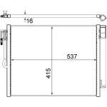 Kondensator, Klimaanlage AC 596 000S Kondensator, Klimaanlage AC 596 000S