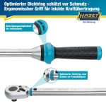 Hazet Drehmomentschlüssel 5122-3Ct Min.Max. Nm: 40-200 Nm Toleranz: 3 % Vierkantstift, Massiv 12,5 mm (1/2'') 5122-3CT