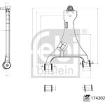 FEBI BILSTEIN Achsarm 174202 FEBI BILSTEIN Achsarm 174202
