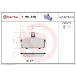 BREMBO Bremsklötze VA P 23 018 BREMBO Bremsklötze VA P 23 018
