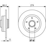 Bosch Bremsscheibe 0 986 479 682 Bosch Bremsscheibe 0 986 479 682