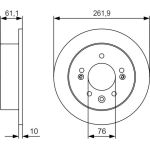Bosch Bremsscheibe 0 986 479 R09 Bosch Bremsscheibe 0 986 479 R09