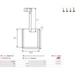 Kohlebürste, Starter BSX218-219 Kohlebürste, Starter BSX218-219