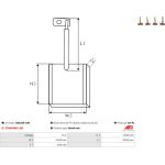 AS-PL Kohlebürste BSX229-230 AS-PL Kohlebürste BSX229-230