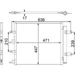 Kondensator, Klimaanlage AC 481 000S Kondensator, Klimaanlage AC 481 000S