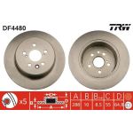 TRW Bremsscheibe Toyota Avensis DF4480 TRW Bremsscheibe Toyota Avensis DF4480