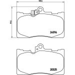 BREMBO Bremsklötze VA P 83 072 BREMBO Bremsklötze VA P 83 072