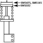 Lager - Radaufhängung. Volvo P. 850, S70, S80 2,0-3,0 06,91-08,07 Le/Pr SM5165