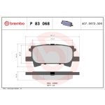 BREMBO Bremsklötze HA P 83 068 BREMBO Bremsklötze HA P 83 068