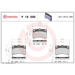 BREMBO Bremsklötze VA P 16 009