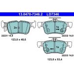 ATE Bremsbelagsatz 13.0470-7346.2 ATE Bremsbelagsatz 13.0470-7346.2