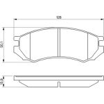 Bosch Bremsbelagsatz 0 986 460 981