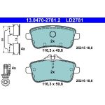 Bremsbelagsatz Db T. W166 2,1-3,0 11- Keramik 13.0470-2781.2