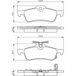 Bosch Bremsbelagsatz 0 986 495 359 Bosch Bremsbelagsatz 0 986 495 359