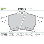 Valeo Bremsbelagsatz 598475 Valeo Bremsbelagsatz 598475