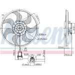 Nissens Kühlerlüfter PKW 850070 Nissens Kühlerlüfter PKW 850070