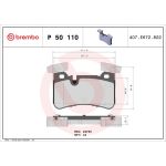 BREMBO Bremsklötze HA P 50 110 BREMBO Bremsklötze HA P 50 110