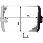 MAHLE Wärmetauscher, Innenraumheizung AH 107 000P MAHLE Wärmetauscher, Innenraumheizung AH 107 000P