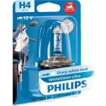 H4 12V 55W PX26d WhiteVision Ultra Moto 1 Stück Blister Philips 12342WVUBW H4 12V 55W PX26d WhiteVision Ultra Moto 1 Stück Blister Philips 12342WVUBW