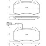 Bosch Bremsbelagsatz 0 986 494 228 Bosch Bremsbelagsatz 0 986 494 228