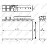 Wärmetauscher, Innenraumheizung 54307 Wärmetauscher, Innenraumheizung 54307