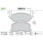 Valeo Bremsbelagsatz 598815 Valeo Bremsbelagsatz 598815