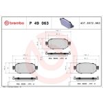 BREMBO Bremsklötze HA P 49 063 BREMBO Bremsklötze HA P 49 063