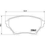 BREMBO Bremsklötze VA P 49 029 BREMBO Bremsklötze VA P 49 029