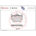 BREMBO Bremsklötze VA P 65 014 BREMBO Bremsklötze VA P 65 014