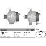 DENSO Generator DAN1462 DENSO Generator DAN1462