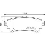BREMBO Bremsbelagsatz, Scheibenbremse P 83 153 BREMBO Bremsbelagsatz, Scheibenbremse P 83 153
