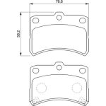 Bosch Bremsbelagsatz 0 986 424 643 Bosch Bremsbelagsatz 0 986 424 643
