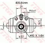 TRW Radbremszylinder BWF295 TRW Radbremszylinder BWF295