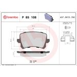 BREMBO Bremsklötze HA P 85 108 BREMBO Bremsklötze HA P 85 108