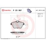 BREMBO Bremsklötze HA P 23 067 BREMBO Bremsklötze HA P 23 067